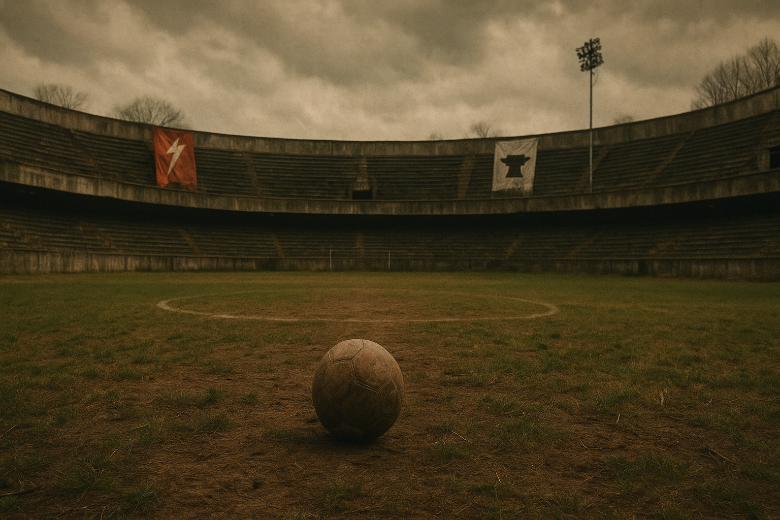 abandoned overball stadium